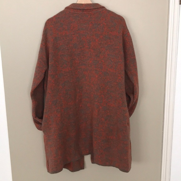 CHIARAMENTE Open Front Duster/Cardigan Wool Blend - Picture 8 of 8